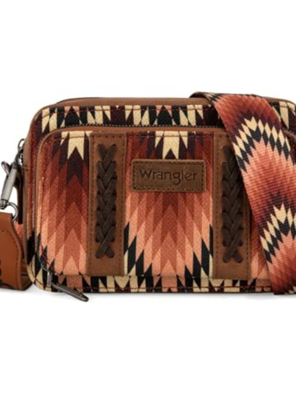 Aztec Crossbody Bag Multi Pocket Shoulder Bag Boho Cross Body Wallet Purse